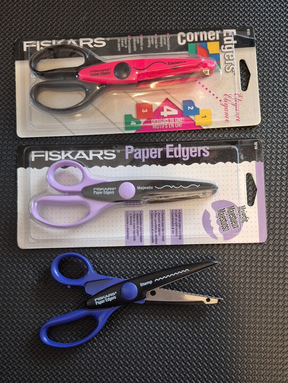 Fiskars Decorative Paper Edger Scissors – Lot of 3 – Scrapbooking & Card Making